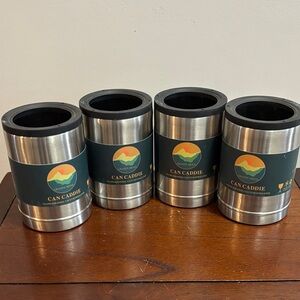 Granite Ridge Can Caddie Stainless Can Cooler - Silver/Black